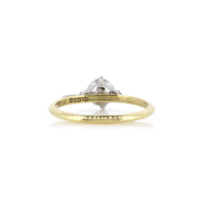 Glade Diamond Solitaire 0.58ct Ring - Platinum and 18ct Yellow Gold