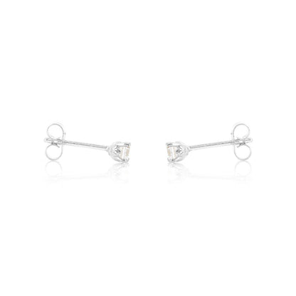 Glade Cubic Zirconia 3mm Stud Earrings - Sterling Silver Stud Earrings