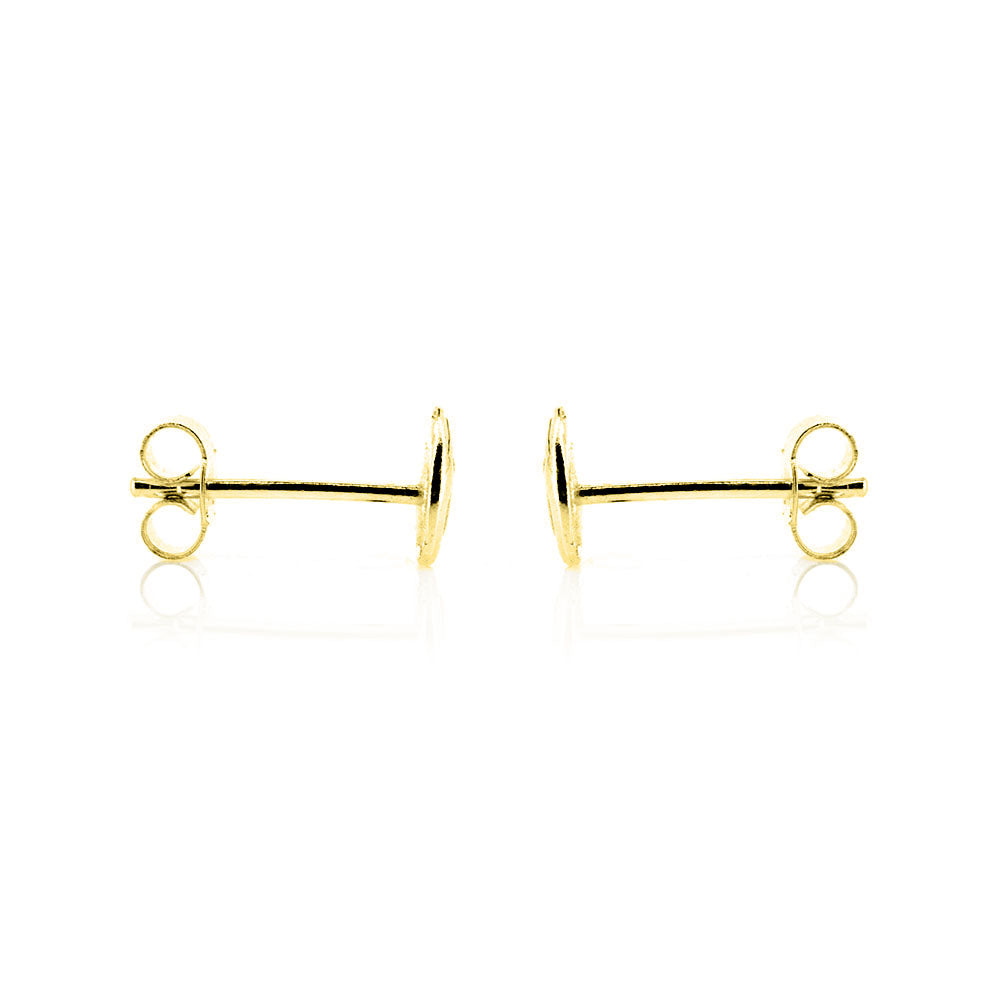 Glade Leaf Stud Earrings - Yellow Gold Vermeil Stud Earrings