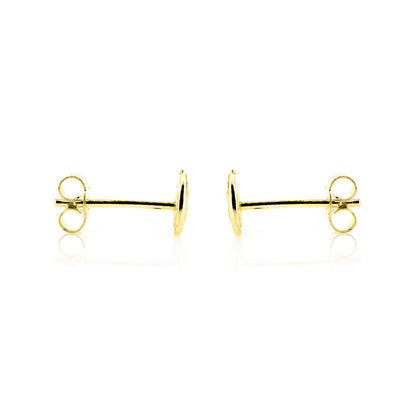 Glade Leaf Stud Earrings - Yellow Gold Vermeil Stud Earrings