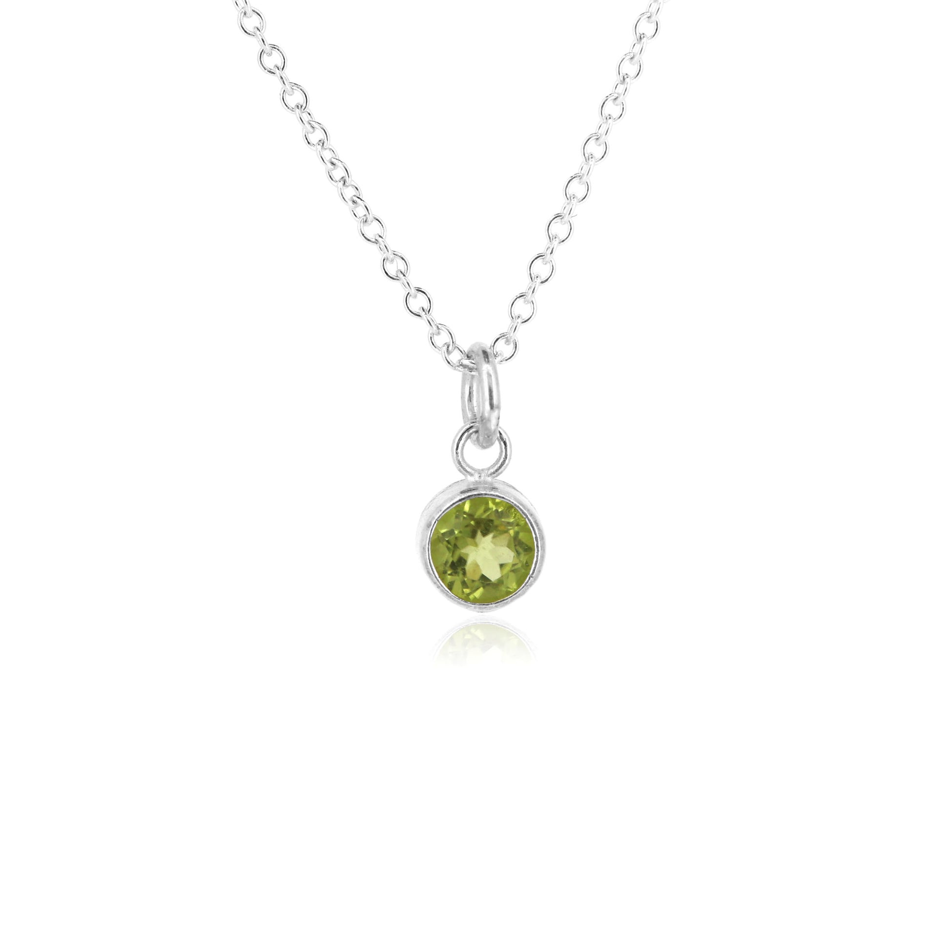 Celeste Peridot Necklace - Sterling Silver Necklace