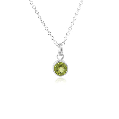 Celeste Peridot Necklace - Sterling Silver Necklace