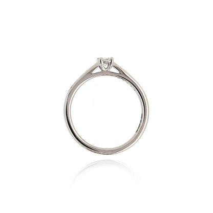 Grace Diamond Solitaire with Diamond Set Shoulders 0.31ct Ring - Platinum