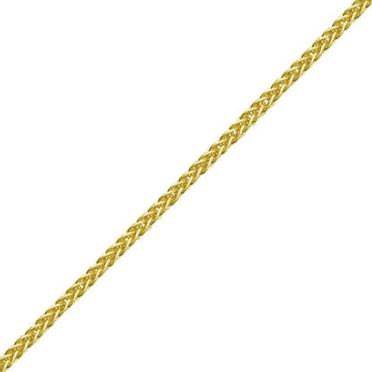 Spiga Chain - 9ct Yellow Gold - 18 Inch (45cm) Length, 1.2mm width, adjuster at 16 Inch (40cm)