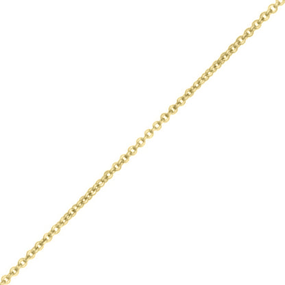 Trace Chain - 9ct Yellow Gold - 20 Inch (50cm) Length, 1.23mm width, adjuster at 18 Inch (45cm) Chains