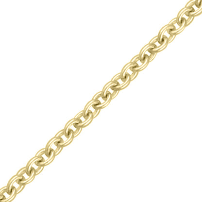 Trace Chain - 9ct Yellow Gold - 20 Inch (50cm) Length, 1.23mm width, adjuster at 18 Inch (45cm) Chains