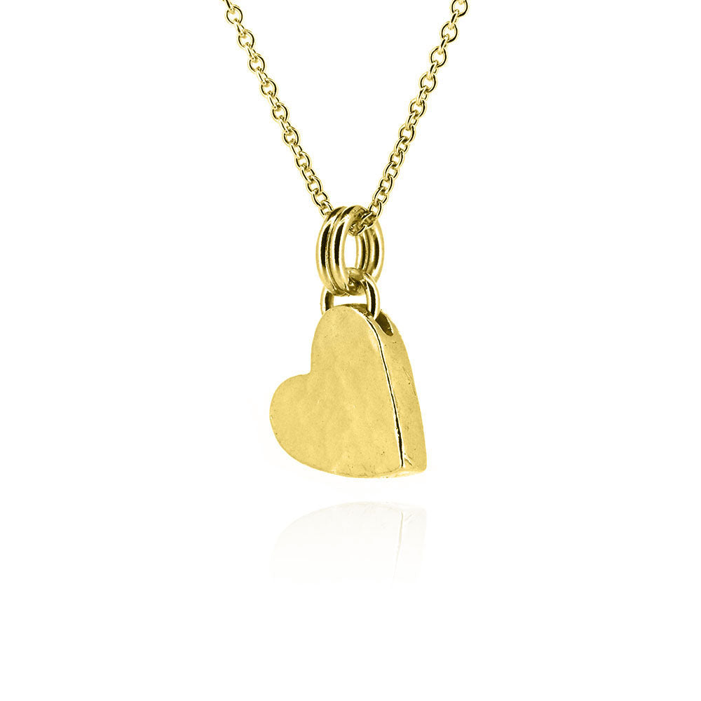 Heart Necklace - Yellow Gold Vermeil Necklace