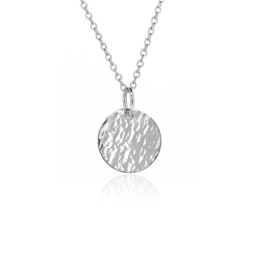 Luna Disc Large Necklace - Sterling Silver Necklace