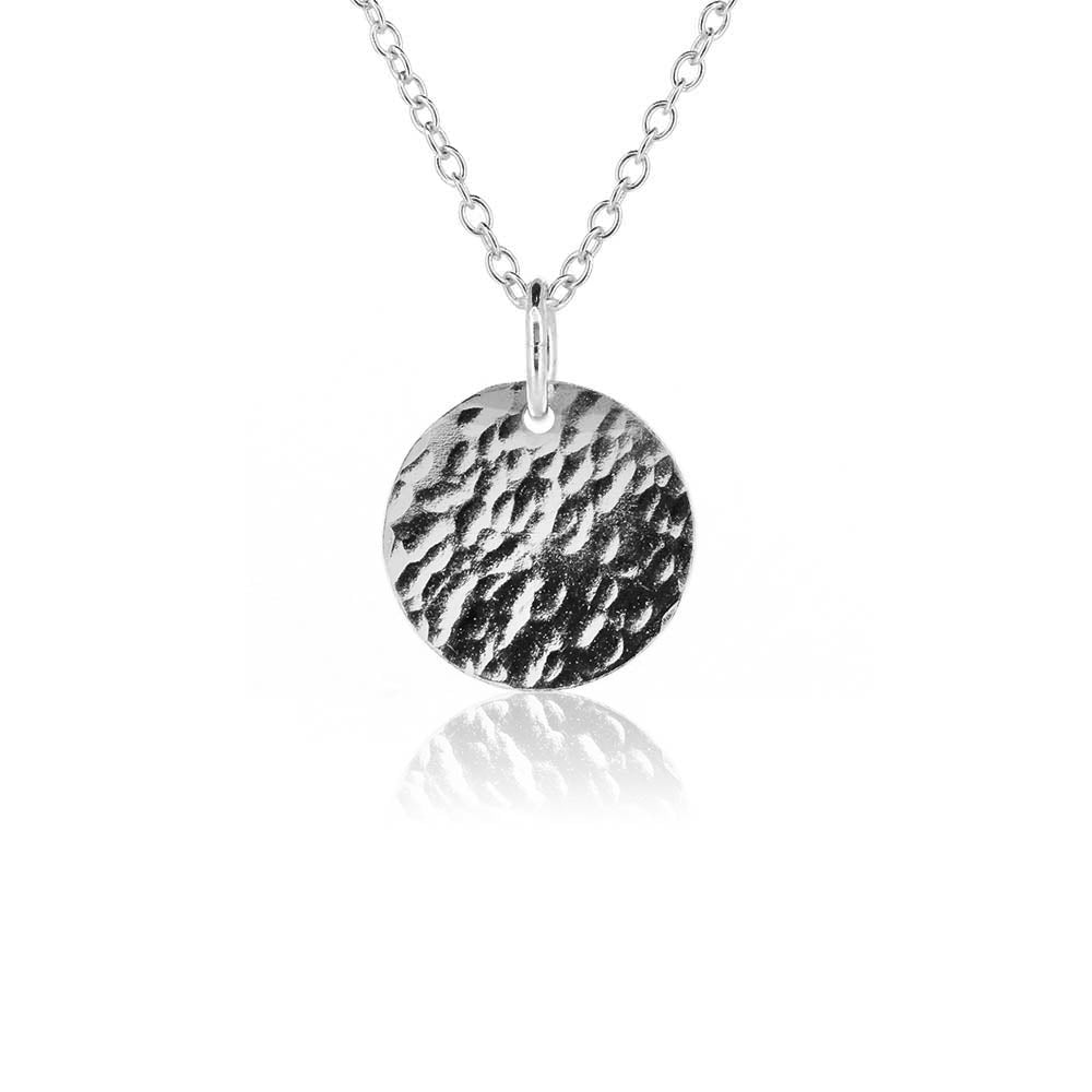 Luna Disc Large Necklace - Sterling Silver Necklace