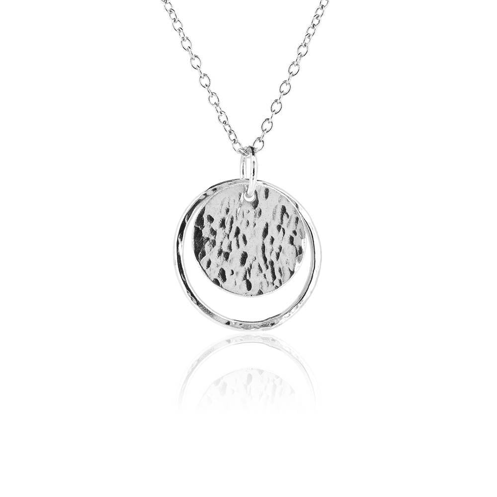 Orbit Disc Small Necklace - Sterling Silver Necklace
