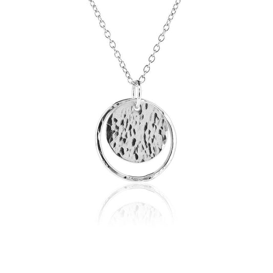 Orbit Disc Small Necklace - Sterling Silver Necklace