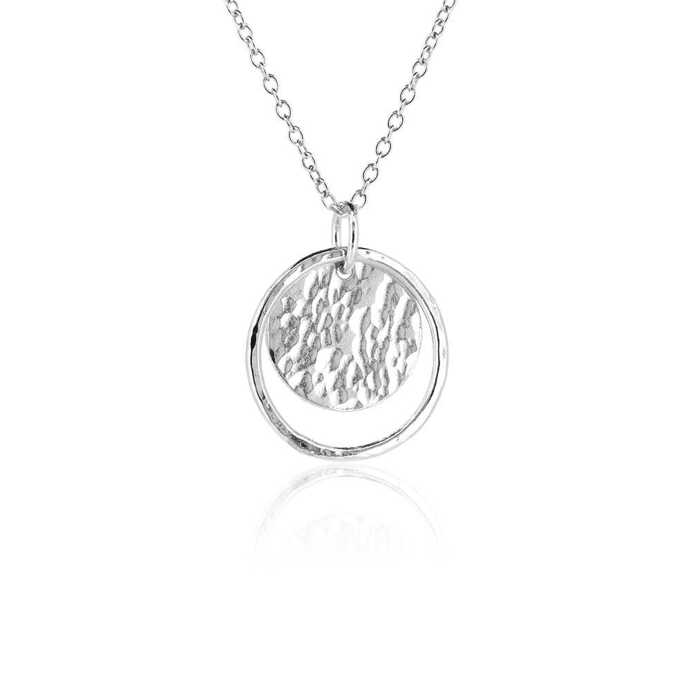 Orbit Disc Small Necklace - Sterling Silver Necklace