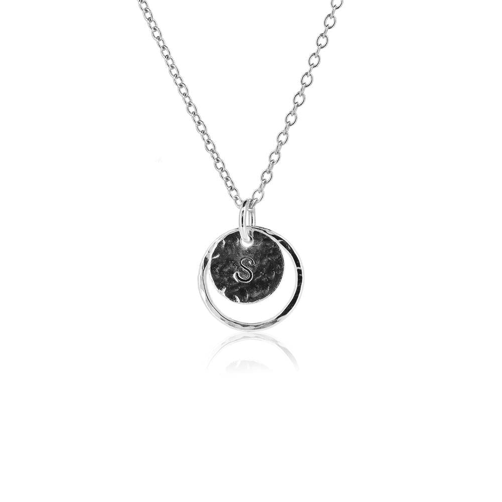 Orbit Disc Small Necklace - Sterling Silver Necklace