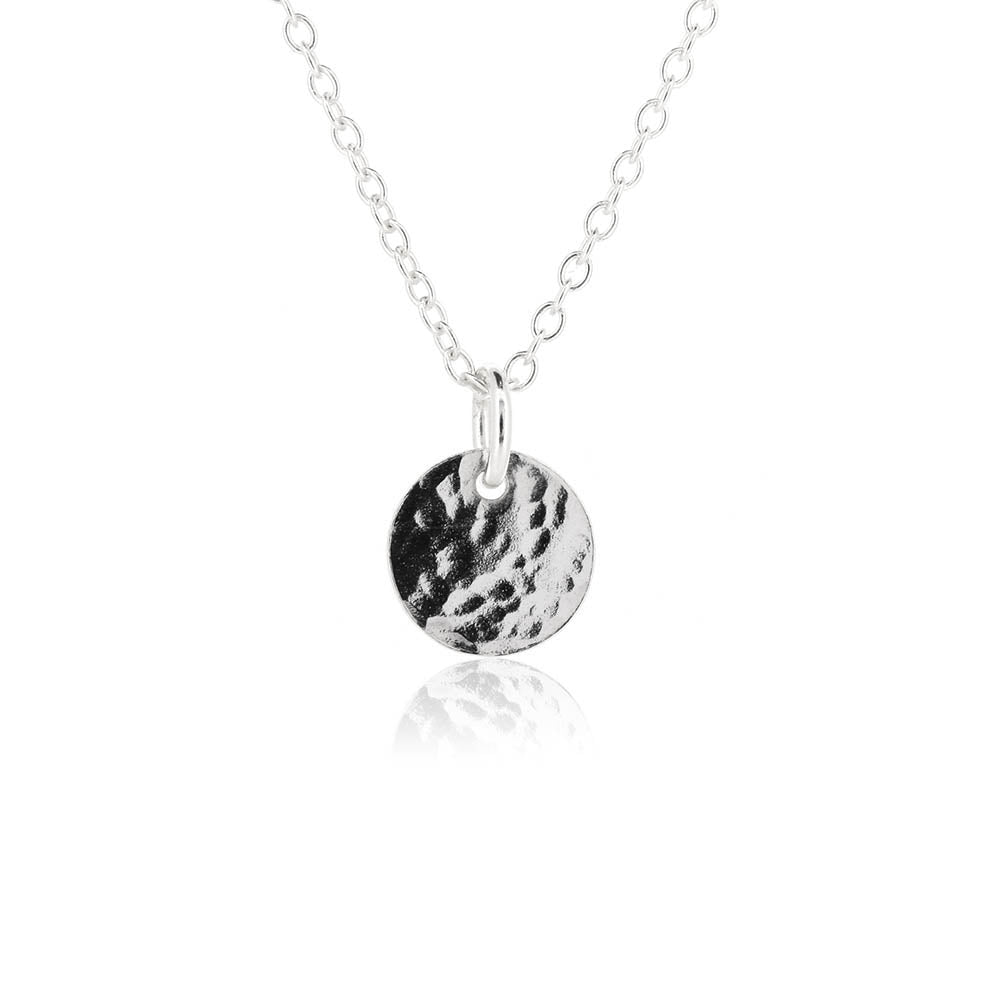 Luna Disc Small Necklace - Sterling Silver Necklace
