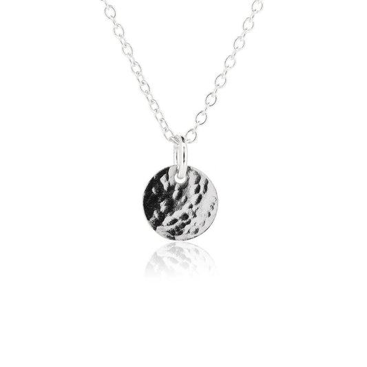 Luna Disc Small Necklace - Sterling Silver Necklace