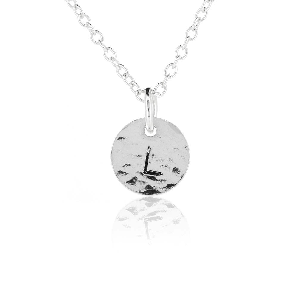 Luna Disc Small Necklace - Sterling Silver Necklace