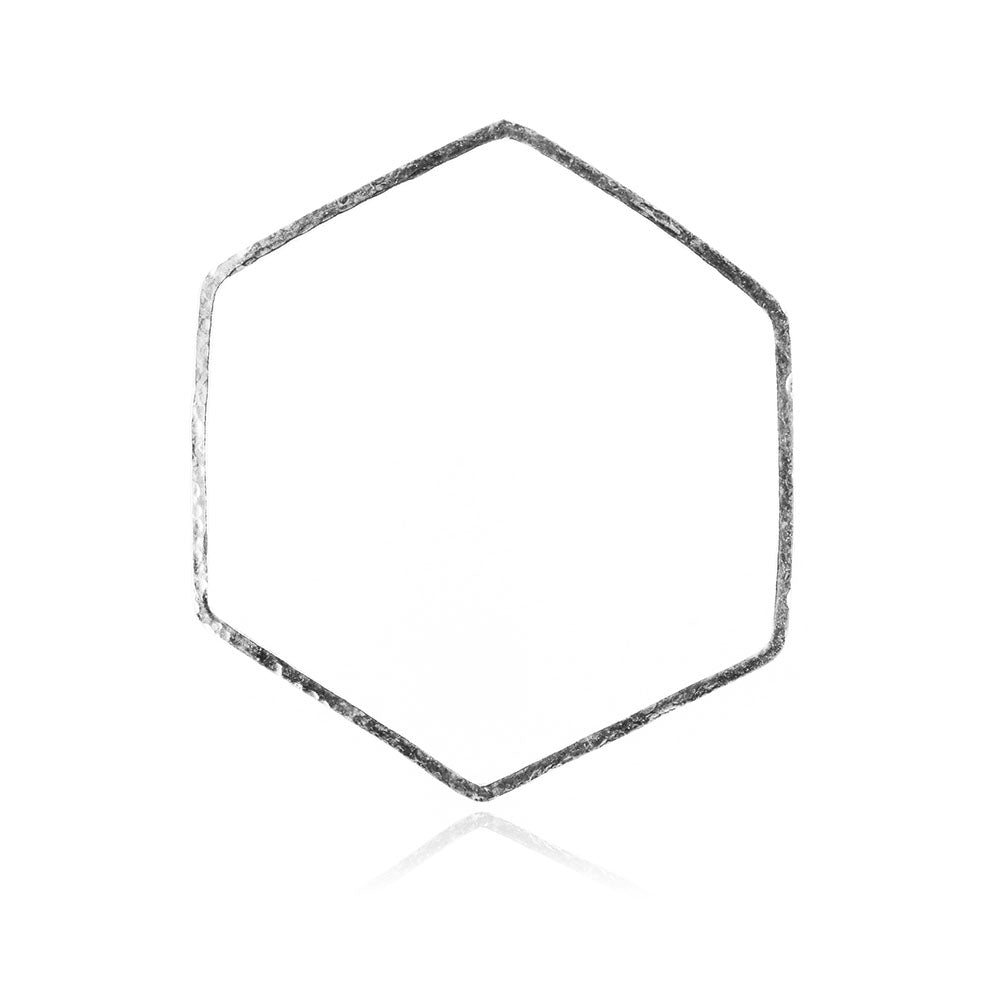 Hexagon Bangle - Sterling Silver Bangles
