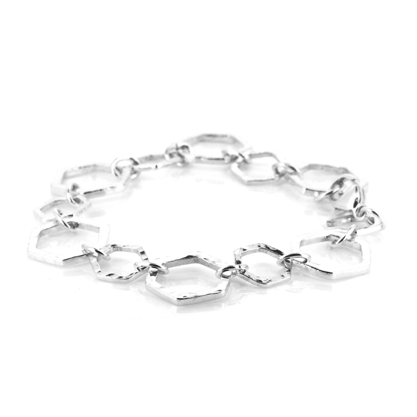 Hexagon Bracelet - Sterling Silver Bracelets