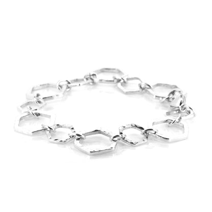 Hexagon Bracelet - Sterling Silver Bracelets