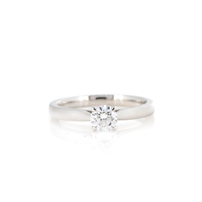 Grace Silver Lab-Grown Diamond Solitaire Ring