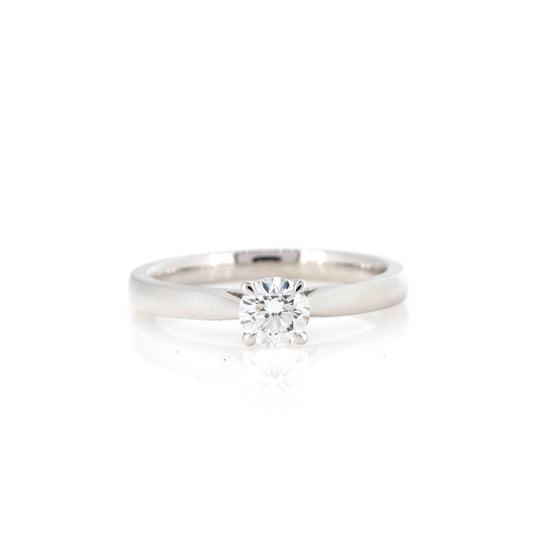 Grace Silver Lab-Grown Diamond Solitaire Ring
