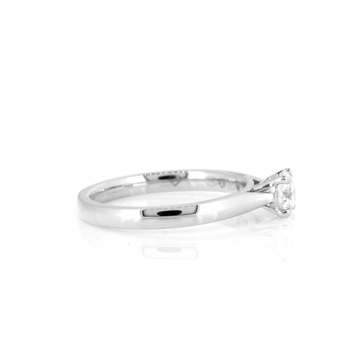 Grace Silver Lab-Grown Diamond Solitaire Ring