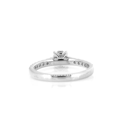 Grace 925 Sterling Silver Diamond Solitaire Ring