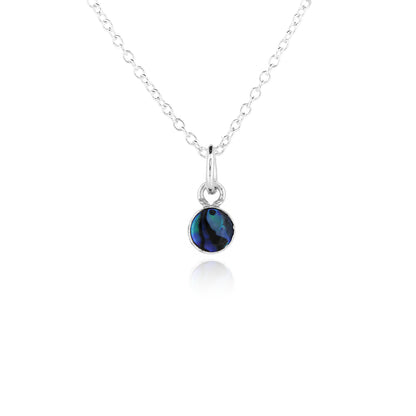 Iria Abalone 5mm Charm - Sterling Silver Pendants and Charms