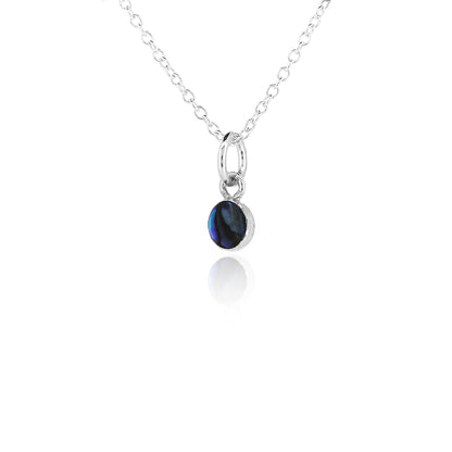 Iria Abalone 5mm Charm - Sterling Silver Pendants and Charms