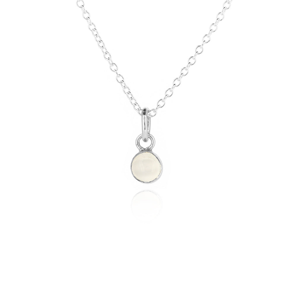 Iria Moonstone 5mm Charm - Sterling Silver Pendants and Charms