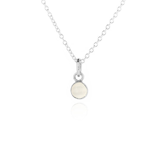 Iria Moonstone 5mm Charm - Sterling Silver Pendants and Charms