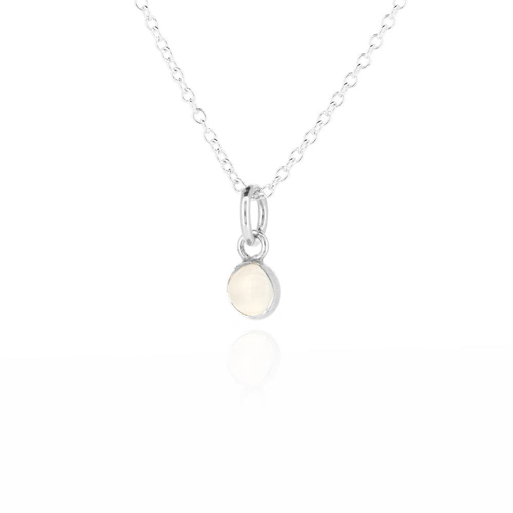 Iria Moonstone 5mm Charm - Sterling Silver Pendants and Charms