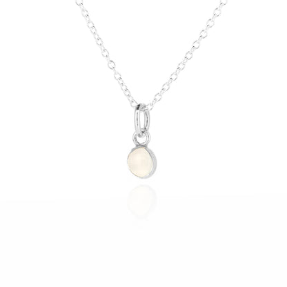 Iria Moonstone 5mm Charm - Sterling Silver Pendants and Charms