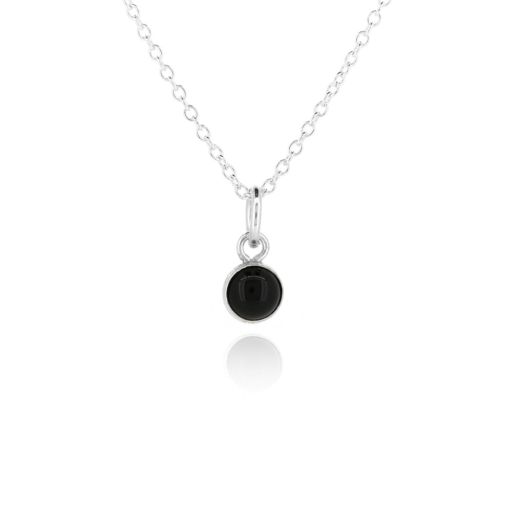 Iria Onyx 5mm Charm - Sterling Silver Pendants and Charms