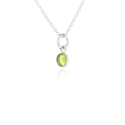 Iria Peridot 5mm Charm - Sterling Silver Pendants and Charms
