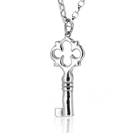 Key Necklace - Sterling Silver Necklace