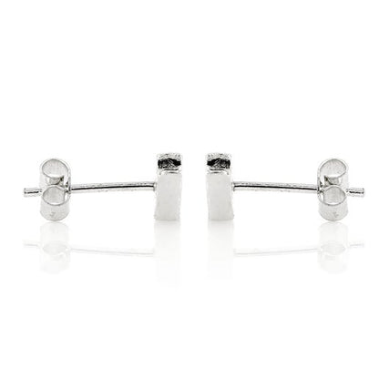Lightning Bolt Stud Earrings - Sterling Silver Stud Earrings