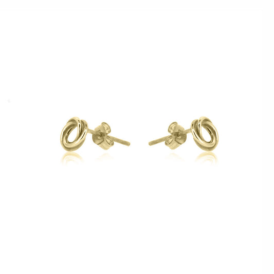 Love Knot Medium Stud Earrings - 9ct Yellow Gold Stud Earrings
