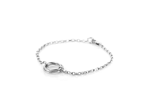 Love Knot Centrepiece Bracelet - Sterling Silver Bracelets