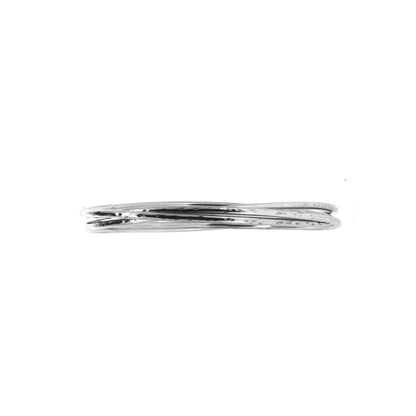 Love Knot Triple Light Weight Bangle - Sterling Silver Bangles