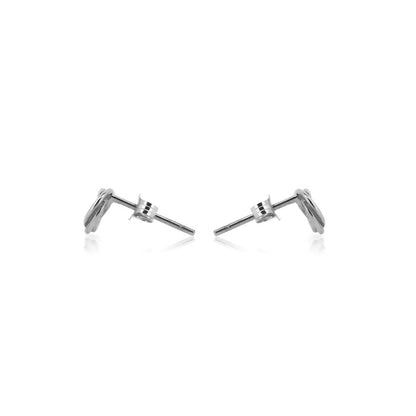 Love Knot Medium Stud Earrings - Sterling Silver Stud Earrings