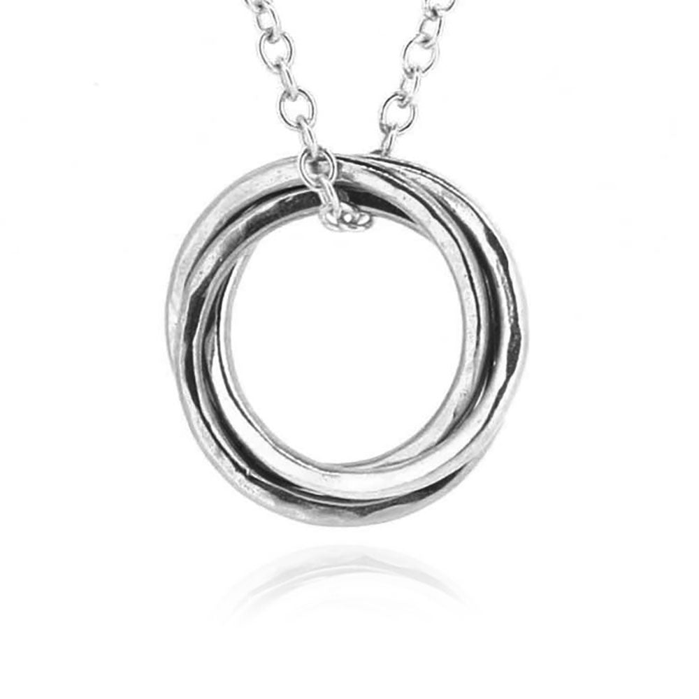 Love Knot Large Necklace - Sterling Silver Necklace