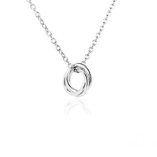 Love Knot Small Necklace - Sterling Silver Necklace