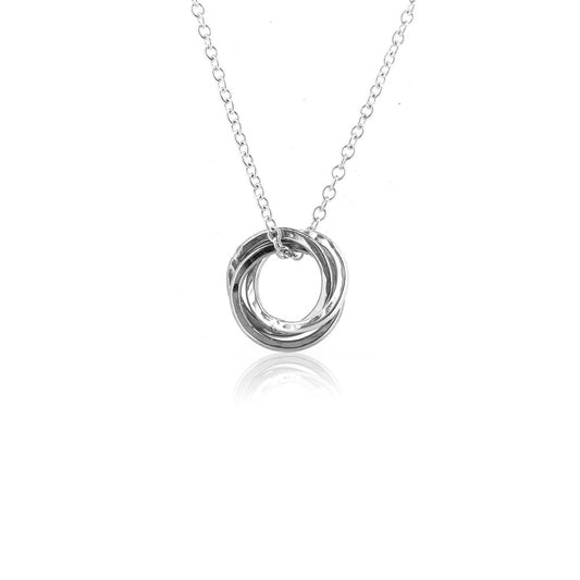 Love Knot Small Necklace - Sterling Silver Necklace