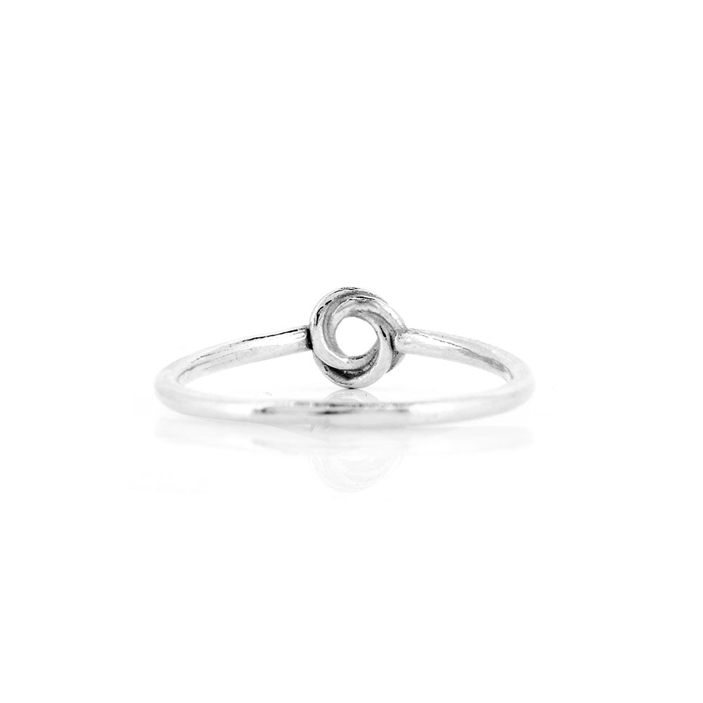 Love Knot Ring - Sterling Silver - Size K Rings