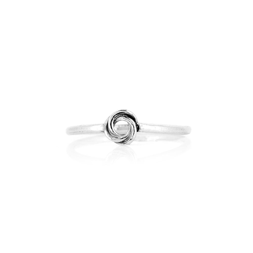 Love Knot Ring - Sterling Silver - Size P Rings
