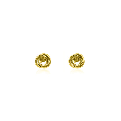 Love Knot Medium Stud Earrings - Yellow Gold Vermeil Stud Earrings
