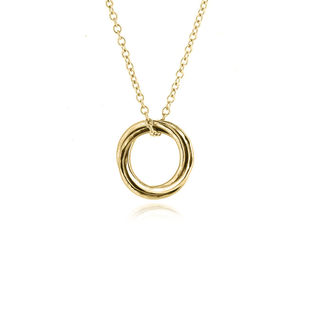 Love Knot Large Necklace - Yellow Gold Vermeil Necklace