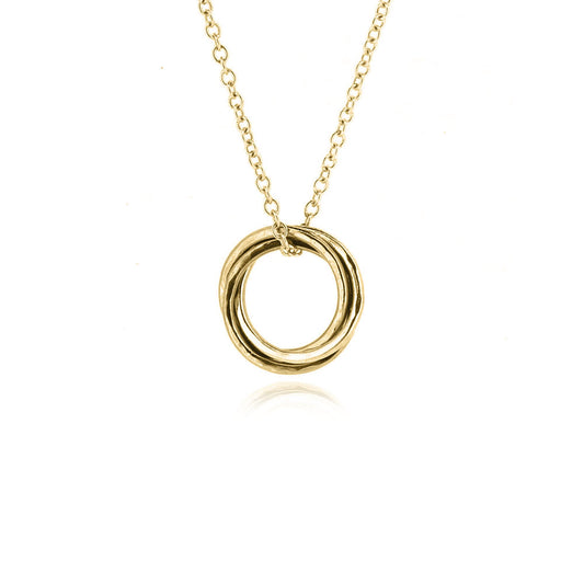 Love Knot Large Necklace - Yellow Gold Vermeil Necklace