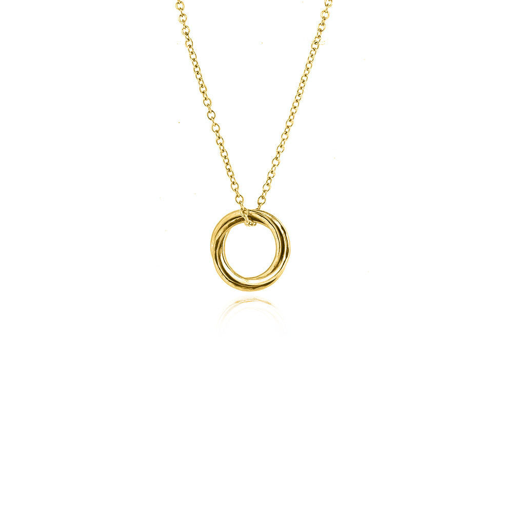 Love Knot Large Necklace - Yellow Gold Vermeil Necklace